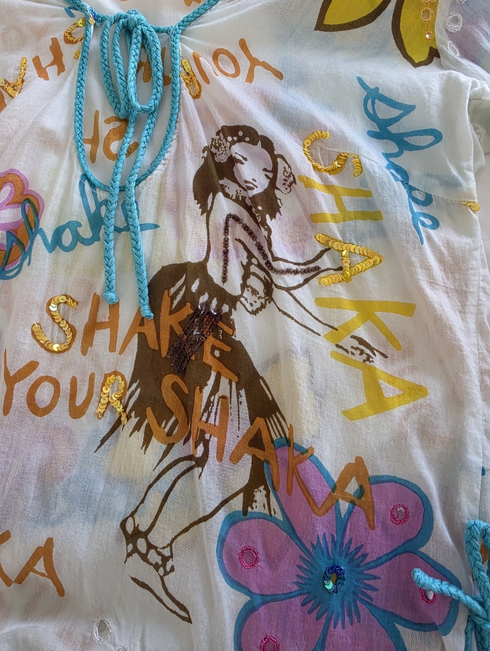 Letarte Shake Your Shaka Cover Up Size M / L - Picture 3 of 12